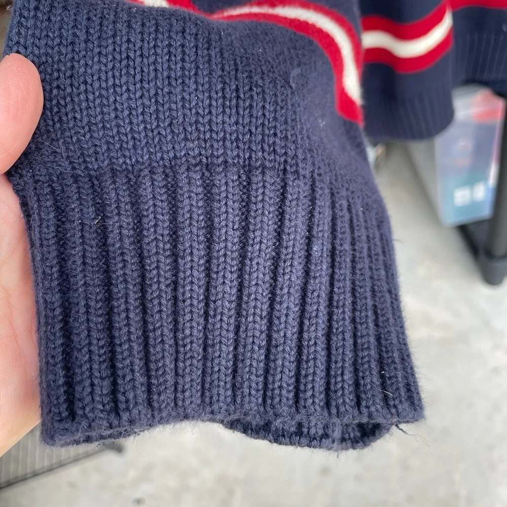 Vintage Tommy Hilfiger Heavyweight knit preppy long sleeve striped sweater Lg